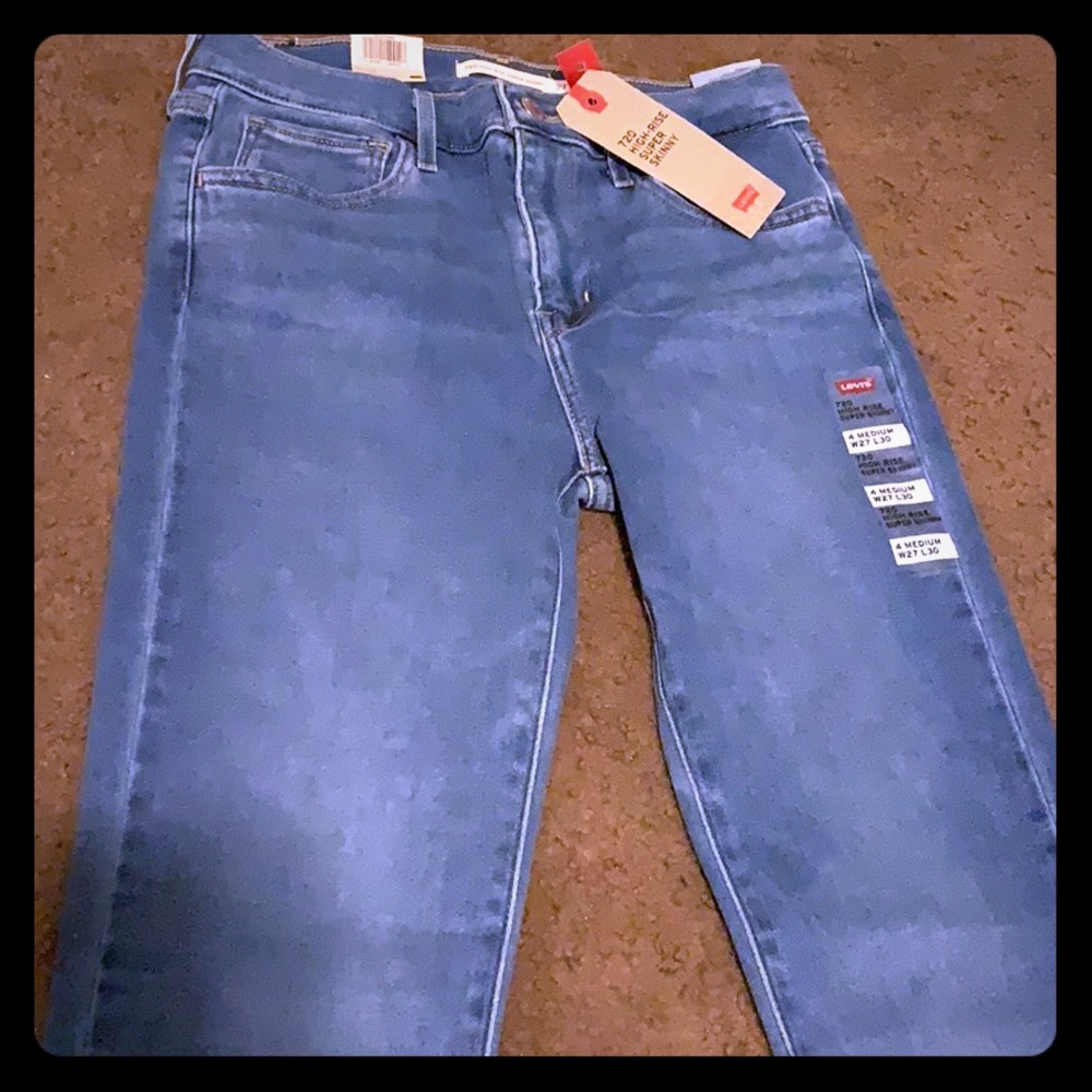 Levis super skinny jeans high rise  720
